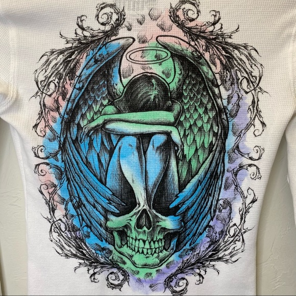 Weeping Angel Sinful Waffle Knit Thermal - Picture 3 of 13